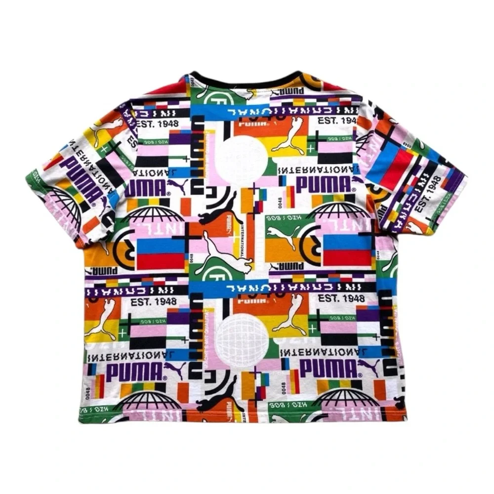 Puma International Mens Multicolor Graphic T-Shirt